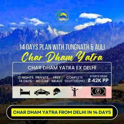 char dham yatra with auli from delhi