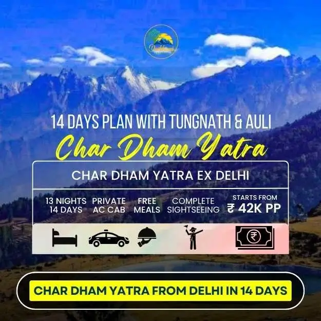 char dham yatra with auli from delhi