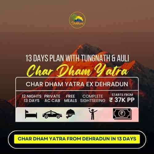 char dham yatra with tungnath from delhi